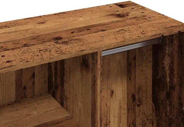 Antik fa szerelt fa pipereszekrény 80 x 40 x 65 cm