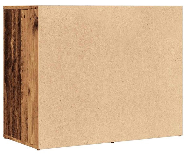 Antik fa szerelt fa pipereszekrény 80 x 40 x 65 cm