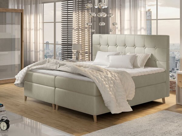 Franciaágy 140cm Citar (világos bézs)