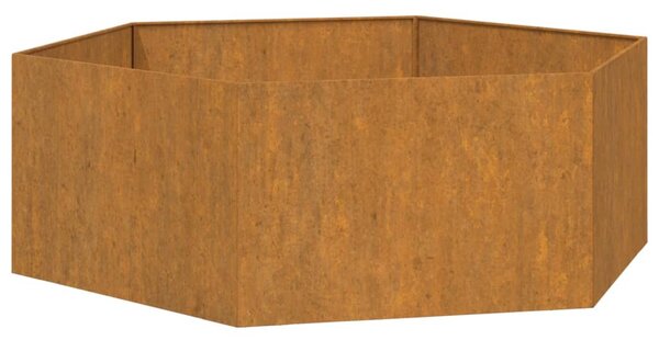 Rozsda színű corten acél növénytartó 138x120x45 cm