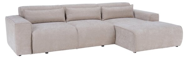 Sarokülőgarnitúra, bézs, jobbos, LORENY ROH