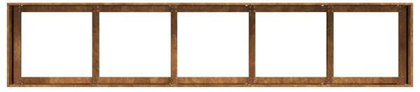 Növénytartó rozsdás 200x40x40 cm időjárásálló acélból
