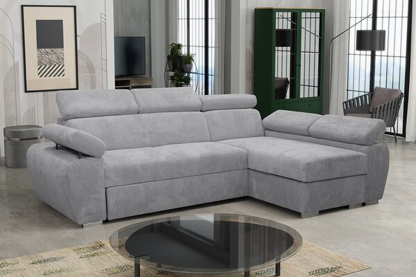 Sarokkanapé garnitúra Gozo Mini Premium (világosszürke) (P)