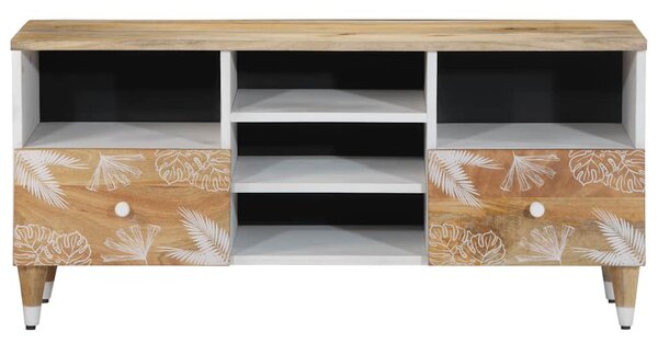 Tömör mangófa TV-szekrény100x33,5x46 cm