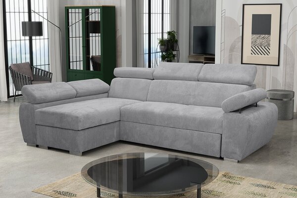Sarokkanapé garnitúra Gozo Mini Premium (világosszürke) (B)