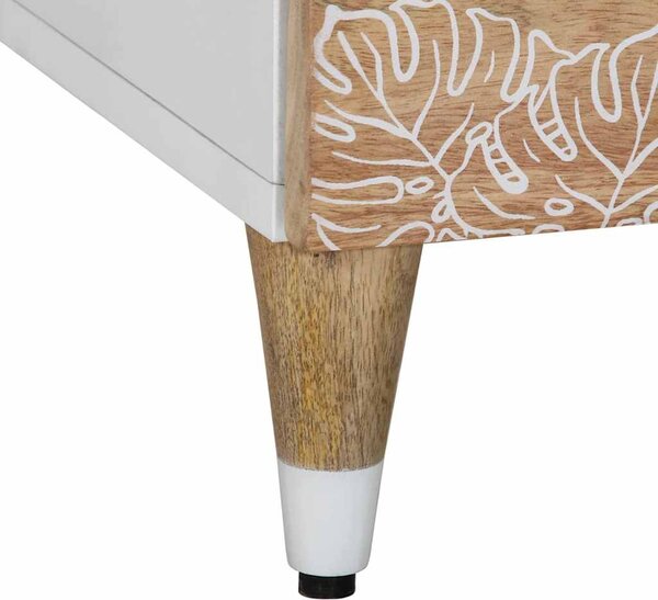 Tömör mangófa TV-szekrény100x33,5x46 cm