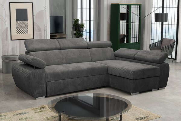 Sarokkanapé garnitúra Gozo Mini Premium (szürke) (P)