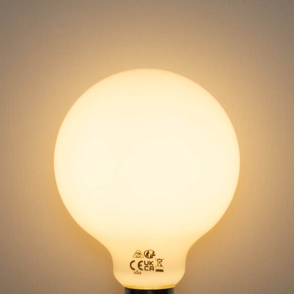5 db E27 3-lépcsős dimmelhető LED izzó opál üveg G95 4W 450lm 2700K