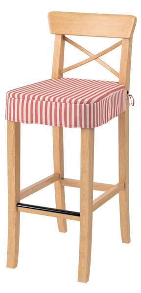 Ülőpárna Ikea Ingolf bárszékhez termék színe piros szövet mintás