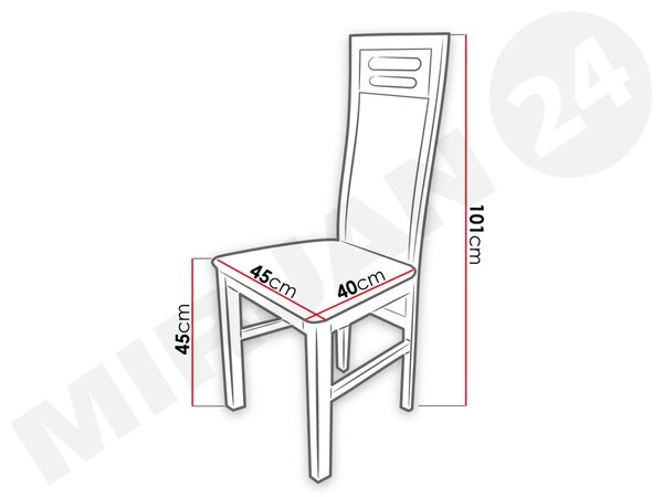 Étkezőszék Jako JK65 (wenge + bézs)