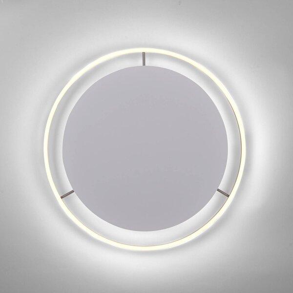 JUST LIGHT. GmbH LED mennyezeti lámpa Ritus, Ø 58,5cm, alumínium, dimmelhető, Alu / szürke / cink, Nappali / Étkező, Alumínium, Modern