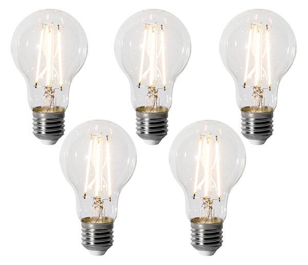 5 darabos E27 dimmelhető LED izzókészlet A60 6W 700 lm 2200K