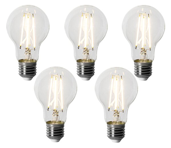 5 darabos E27 dimmelhető LED izzókészlet A60 6W 500 lm 3000K