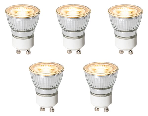 5 darabos GU10 3 lépésben dimmelhető LED izzókészlet 35 mm 4W 220 lm 2700K