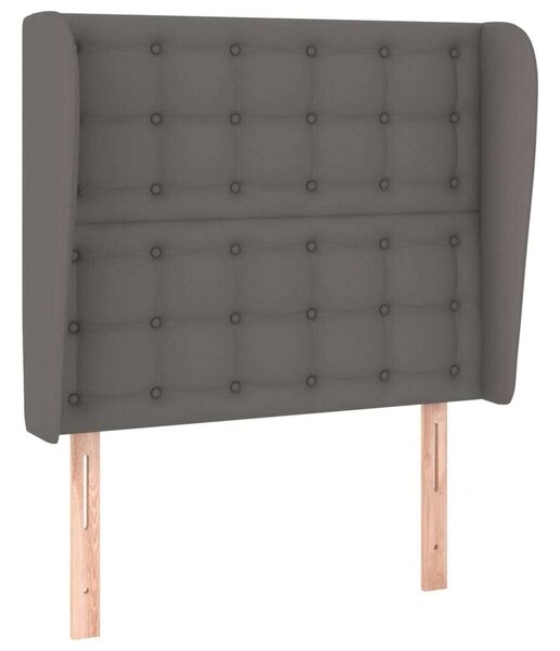 VidaXL Szürke Ágyfejtámla Szárnyakkal - 93x23x118/128cm