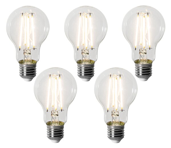 5 darabos E27 dimmelhető LED izzókészlet A60 8W 900 lm 3000K