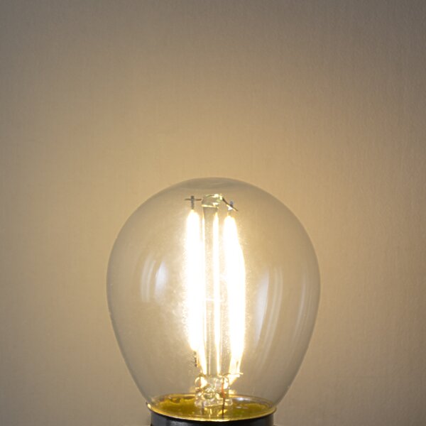 5 darabos E27 dimmelhető LED izzókészlet P45 átlátszó üveg 3W 250 lm 3000K