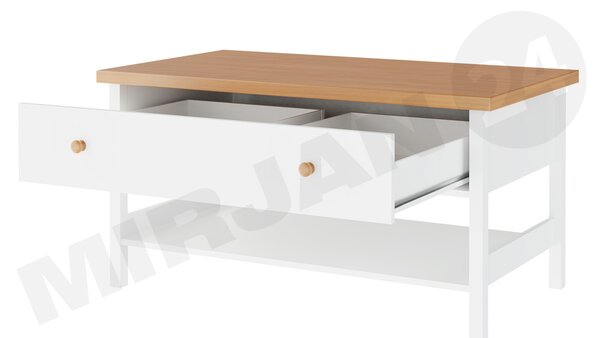 Tárgyalóasztal Kokos KS-15 (fehér + nash tölgyfa)