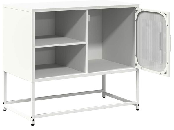 Fehér acél TV-szekrény 68 x 39 x 60,5 cm