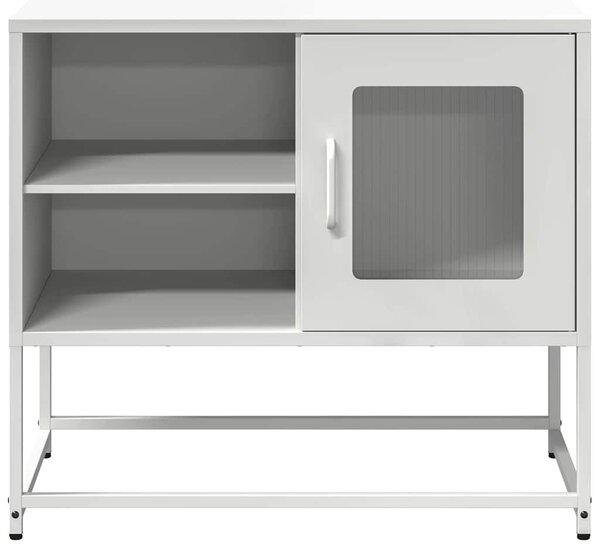 Fehér acél TV-szekrény 68 x 39 x 60,5 cm