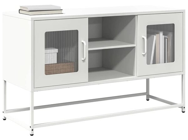 Fehér acél TV-szekrény 100,5x39x60,5 cm