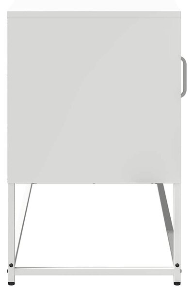 Fehér acél TV-szekrény 100,5x39x60,5 cm