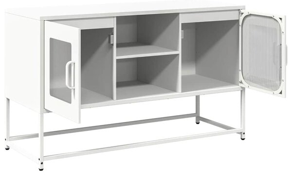 Fehér acél TV-szekrény 100,5x39x60,5 cm