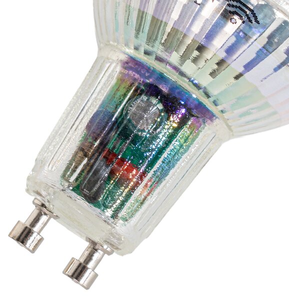 5 darabos Smart GU10 50 LED izzókészlet átlátszó RGBW 4,5W 350 lm 2700-6000K