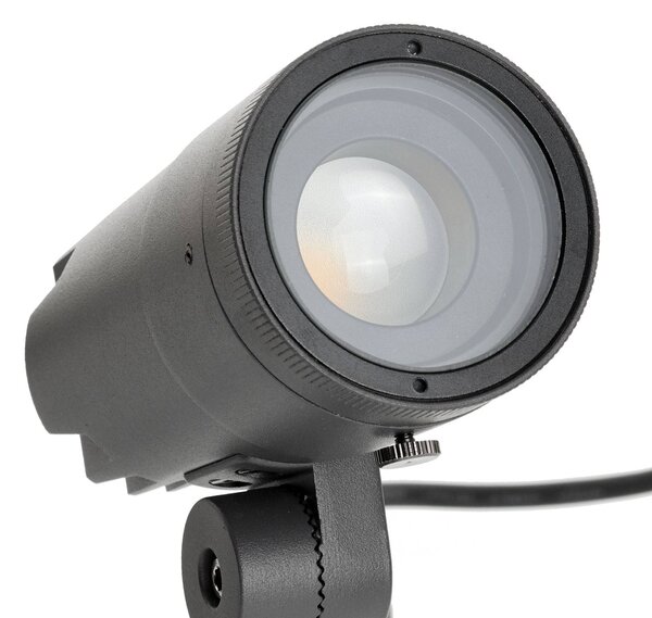 Lucande LED kültéri spot Daja, állítható sugárzási szög, Alu / szürke / cink, Alumínium, Modern