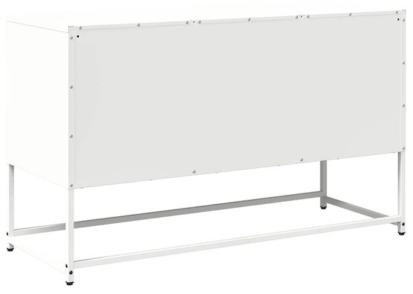Fehér acél TV-szekrény 100,5x39x60,5 cm