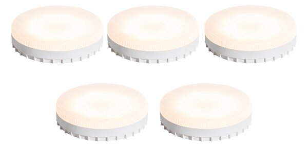 5 darabos GX53 dimmelhető LED izzó készlet 7W 750 lm 3000K