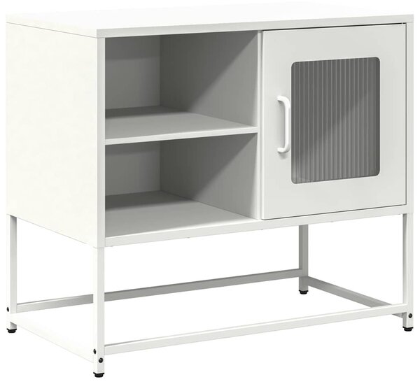 Fehér acél TV-szekrény 68 x 39 x 60,5 cm