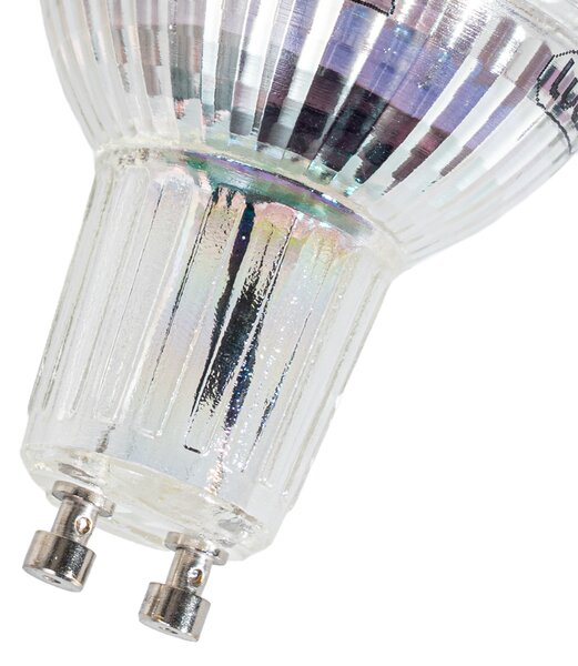 5 darabos GU10 50 mm-es, Kelvin szerint szabályozható LED izzókészlet, átlátszó, 4,9 W, 400 lm, 2200-3000 K