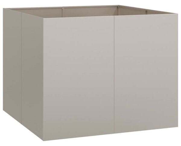 Ültető rozsdás 100x100x80 cm időjárásálló acélból
