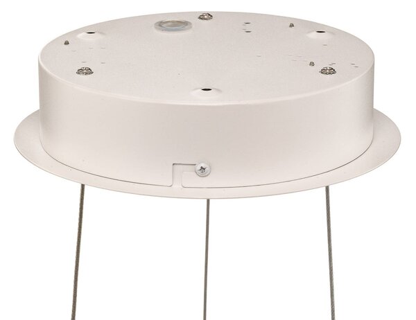 Arcchio Albiona LED lógó világítás, fehér, 1 gyűrű, Ø 80 cm, dimmelhető, Fehér / opál, Konyha, fém, Modern