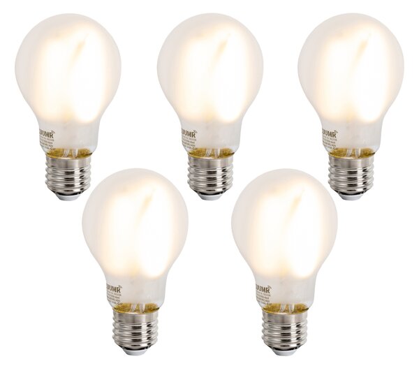 5 db Okos E27 Dimmelhető LED Izzó A60 Matt 7W 806lm 2700-6500K