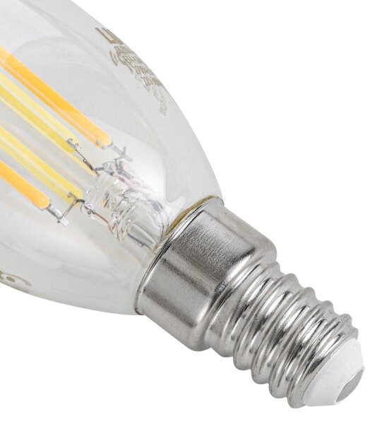 5 darabos Smart E14 LED izzókészlet C35 átlátszó 4,2W 470 lm 2700-6500K