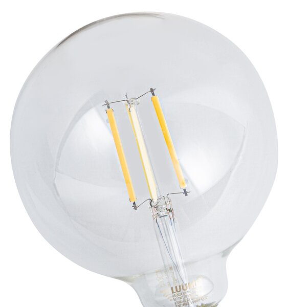 5 db Okos E27 Dimmelhető LED Izzó G125 Átlátszó 7W 806lm 2700-6500K