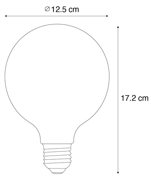 5 db Okos E27 Dimmelhető LED Izzó G125 RGBW 4W 250lm 2700K