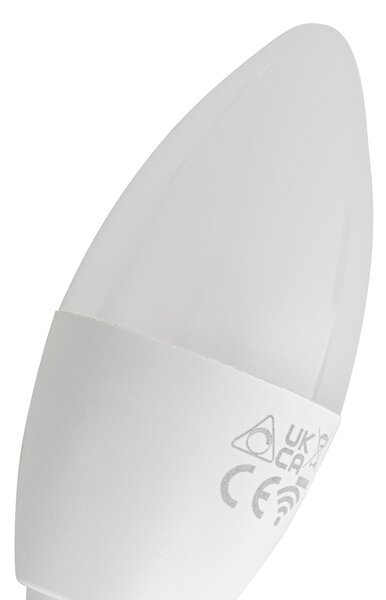 5 darabos Smart E14 LED izzókészlet C37 Opál RGBW 4,9W 470 lm 2700-6500K