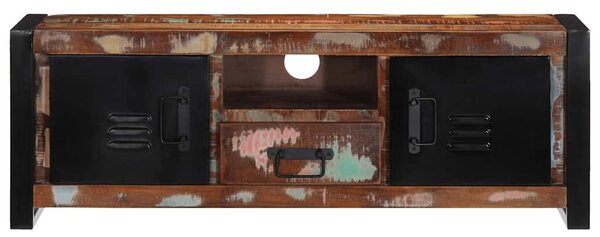 TV szekrény 100x30x35 cm tömörfa, újrahasznosított fa