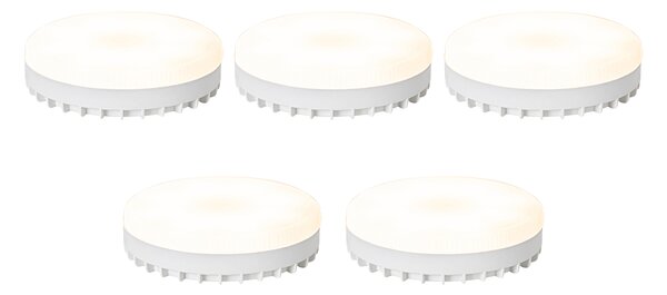 5 darabos Smart GX53 dimmelhető LED izzókészlet, opál, 9W, 806 lm, 2700-6500K