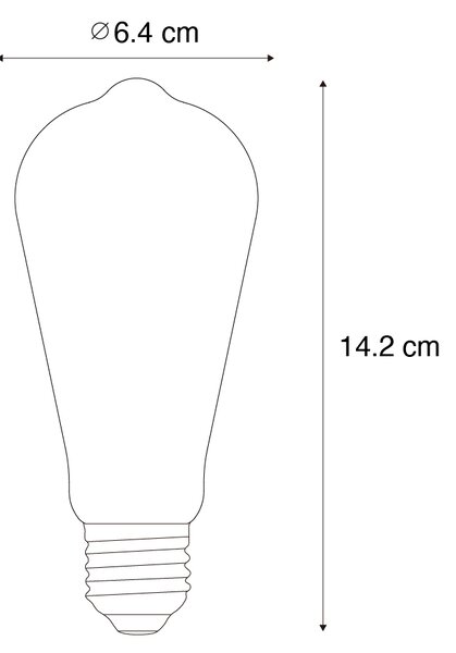 E27 dimmelhető LED izzó ST64 átlátszó 7W 806 lm 2700-6500K Zigbee