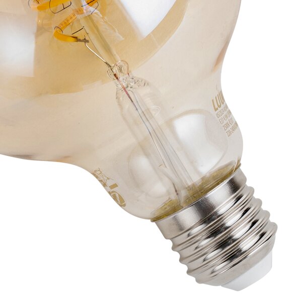 5 darabos intelligens E27 dimmelhető LED izzókészlet G95 borostyánsárga 4,9W 320 lm 2500K Zigbee