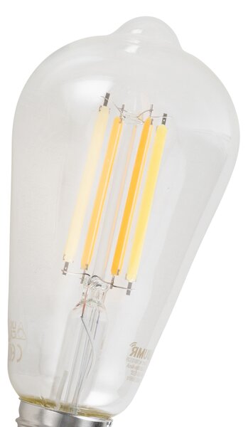 5 darabos intelligens E27 dimmelhető LED izzókészlet ST64 átlátszó 7W 806 lm 2700-6500K Zigbee