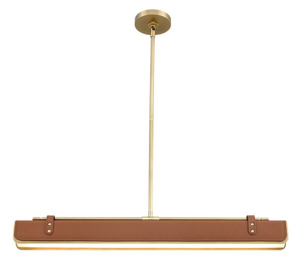 Quintiesse vintage mennyezeti lámpa valise barna sárgaréz elsqnvaliselp80vbscl