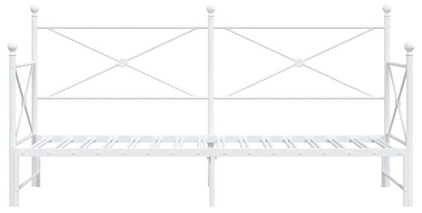 Fehér kanapéágy fiókkal matrac nélkül 75x190 cm