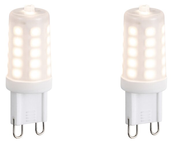 2 db G9 dimmelhető LED izzó opál üveg 3W 250lm 3000K
