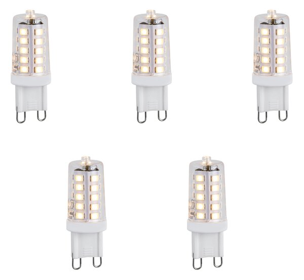 5 db G9 dimmelhető LED izzó szett 1,2W 100lm 2700K