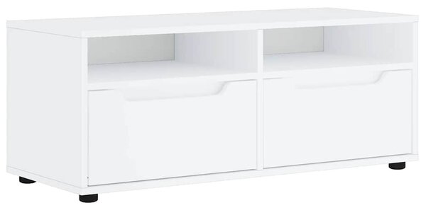 VISNES fehér szerelt fa TV-szekrény 100x40x38 cm